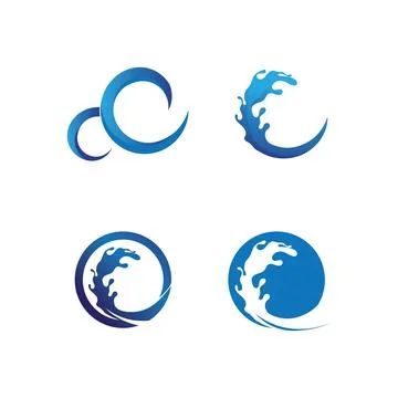 Water drop Logo Template vector illustration design Illustrazione stock