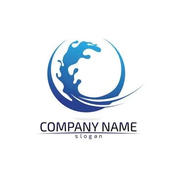 Water drop Logo Template vector illustration design Stock Illustration