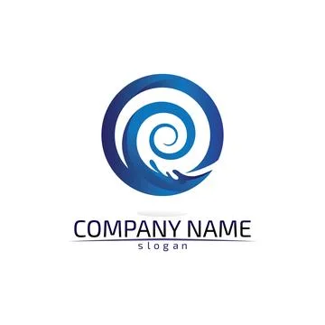 Water drop Logo Template vector illustration design Illustrazione stock