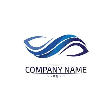 Water drop Logo Template vector illustration design Illustrazione stock