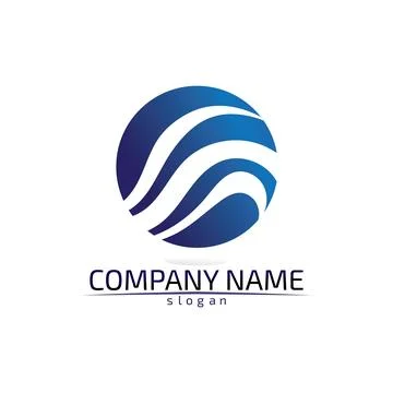 Water drop Logo Template vector illustration design Illustrazione stock