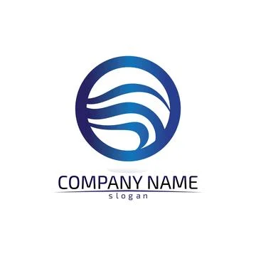 Water drop Logo Template vector illustration design Illustrazione stock