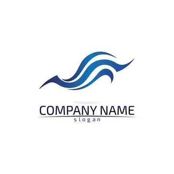 Water drop Logo Template vector illustration design Illustrazione stock