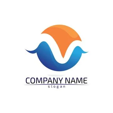 Water drop Logo Template vector illustration design Illustrazione stock