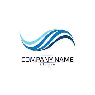Water drop Logo Template vector illustration design Illustrazione stock
