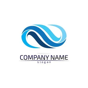 Water drop Logo Template vector illustration design Illustrazione stock