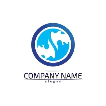 Water drop Logo Template vector illustration design Stock Illustration