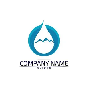 Water drop Logo Template vector illustration design イラスト素材