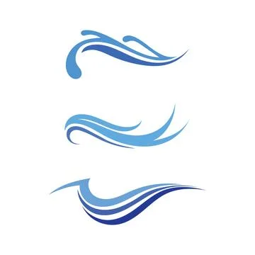 Water drop Logo Template vector illustration design Illustrazione stock