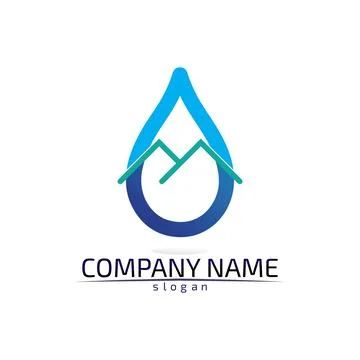 Water drop Logo Template vector illustration design 스톡 일러스트