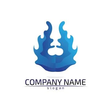 Water drop Logo Template vector illustration design Illustrazione stock