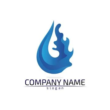 Water drop Logo Template vector illustration design Stock Illustration