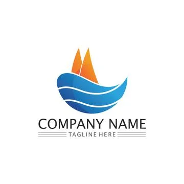 Water drop Logo Template vector 스톡 일러스트