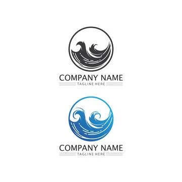 Water drop Logo Template vector 스톡 일러스트