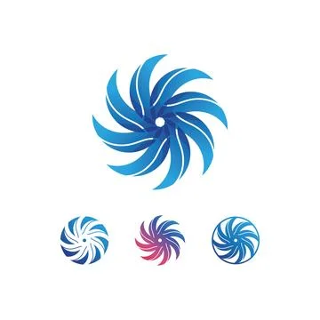 Water drop Logo Template vector Illustrazione stock