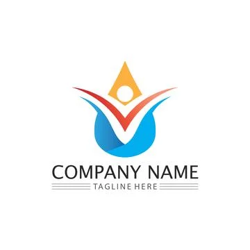 Water drop Logo Template vector Stock Illustration