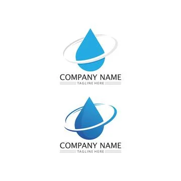 Water drop Logo Template vector 스톡 일러스트