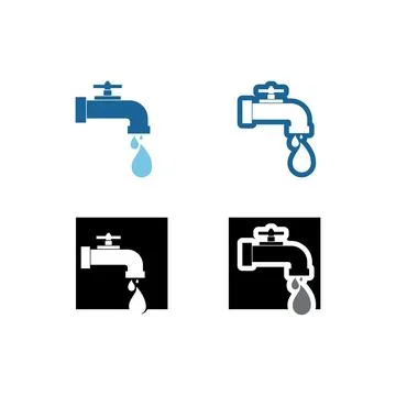 Water drop Logo Template vector 스톡 일러스트