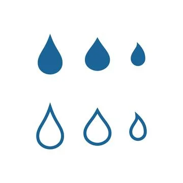 Water drop Logo Template vector 스톡 일러스트