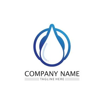 Water drop Logo Template vector Stock Illustration