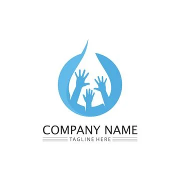 Water drop Logo Template vector 스톡 일러스트