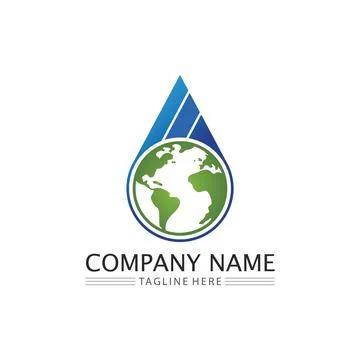 Water drop Logo Template vector Stock Illustration