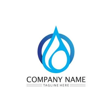Water drop Logo Template vector Stock Illustration
