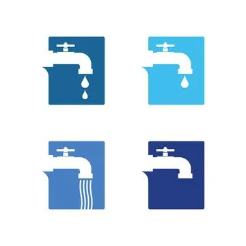 Water drop Logo Template vector 스톡 일러스트