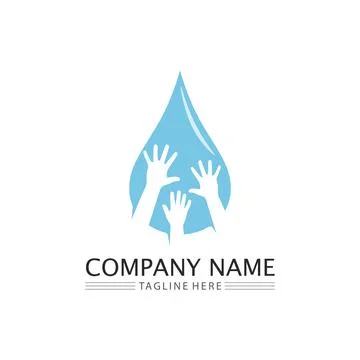 Water drop Logo Template vector Stock Illustration