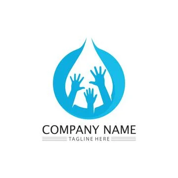 Water drop Logo Template vector イラスト素材