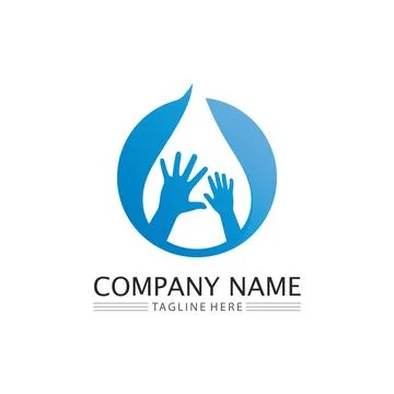 Water drop Logo Template vector Stock Illustration
