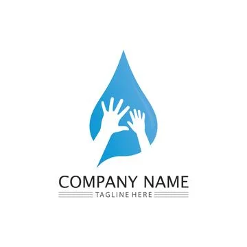 Water drop Logo Template vector 스톡 일러스트