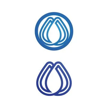 Water drop Logo Template vector Stock Illustration