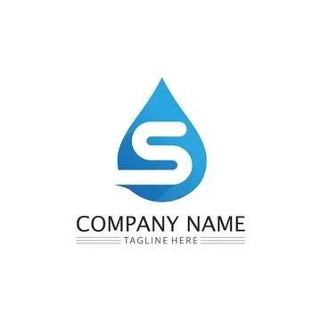 Water drop Logo Template vector Stock Illustration