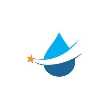 Water drop Logo Template vector 스톡 일러스트