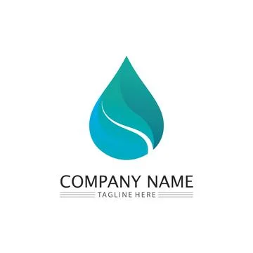 Water drop Logo Template vector Stockillustratie