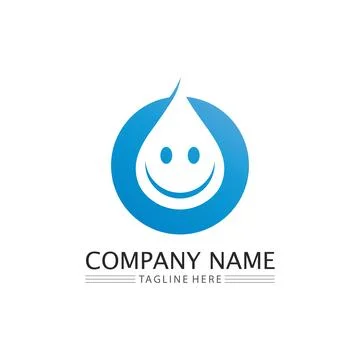Water drop Logo Template vector 스톡 일러스트