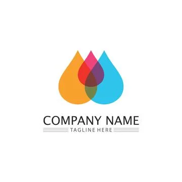 Water drop Logo Template vector 스톡 일러스트