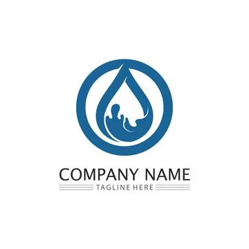 Water drop Logo Template vector Stock Illustration