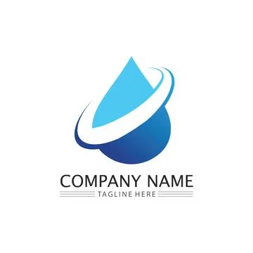 Water drop Logo Template vector イラスト素材