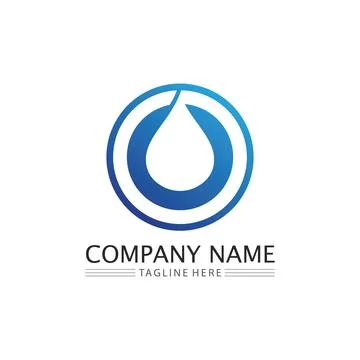 Water drop Logo Template vector Stock Illustration