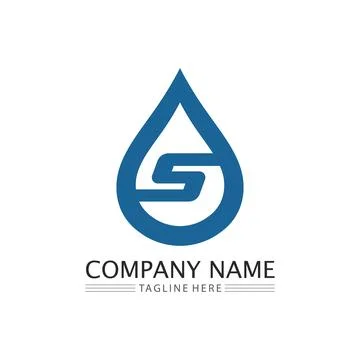 Water drop Logo Template vector Stock Illustration