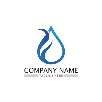 Water drop Logo Template vector Stock Illustration