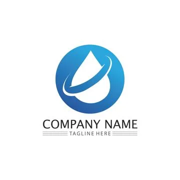 Water drop Logo Template vector Stock Illustration