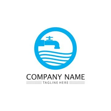 Water drop Logo Template vector 스톡 일러스트