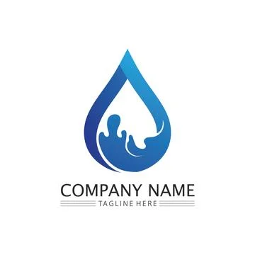 Water drop Logo Template vector Stockillustratie