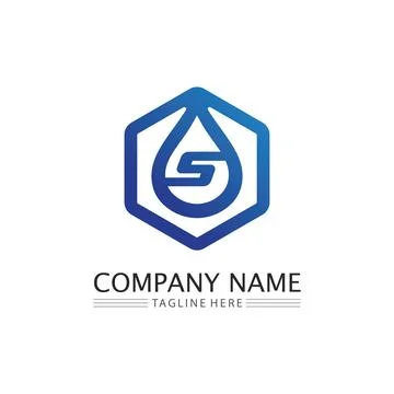 Water drop Logo Template vector Stock Illustration