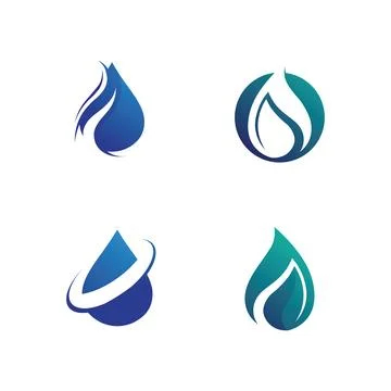 Water drop Logo Template vector イラスト素材