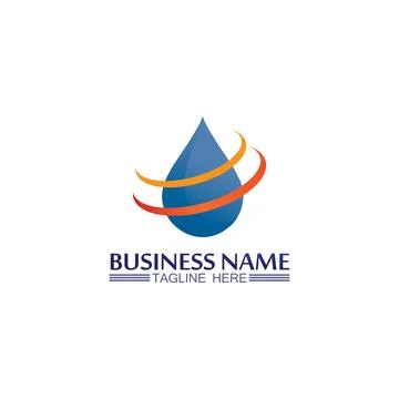 Water drop Logo Template vector 스톡 일러스트