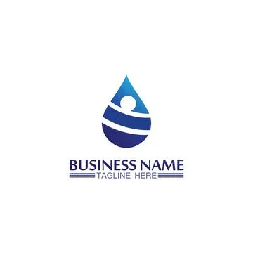 Water drop Logo Template vector 스톡 일러스트